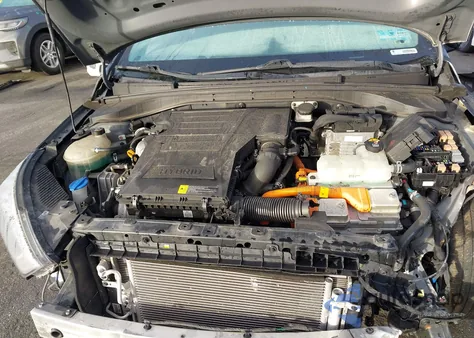 2019 Hyundai Ioniq Hybrid Blue from USA, damaged, VIN KMHC65LC2KU163920